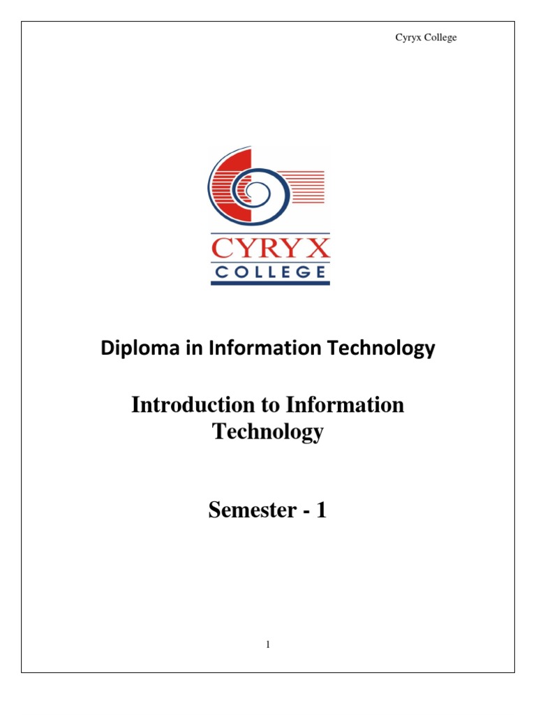 Introduction To Information Technology | PDF | Logic Gate | Printer ...