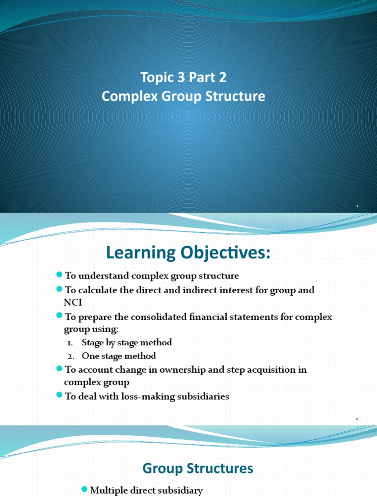 Consolidating Complex Group Structures | PDF | Consolidation (Business ...