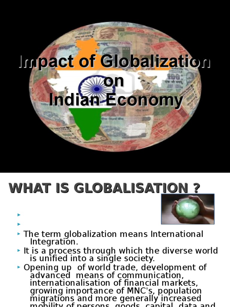 Globalization's Impact on India's Economy | PDF | Globalization ...
