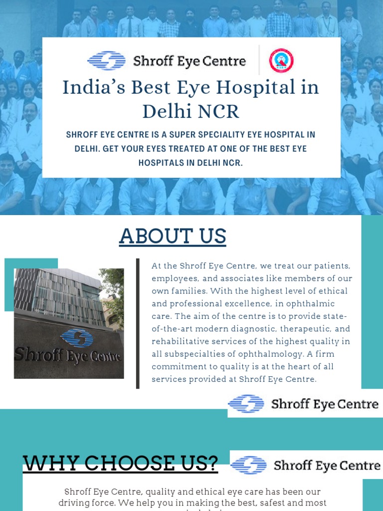Best Eye Hospital in Delhi NCR at Shroff Eye Center | PDF | Career ...
