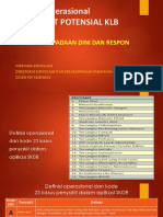 DEFINISI Operasional 23 Penyakit Potensial KLB Dalam: Sistem Kewaspadaan Dini Dan Respon