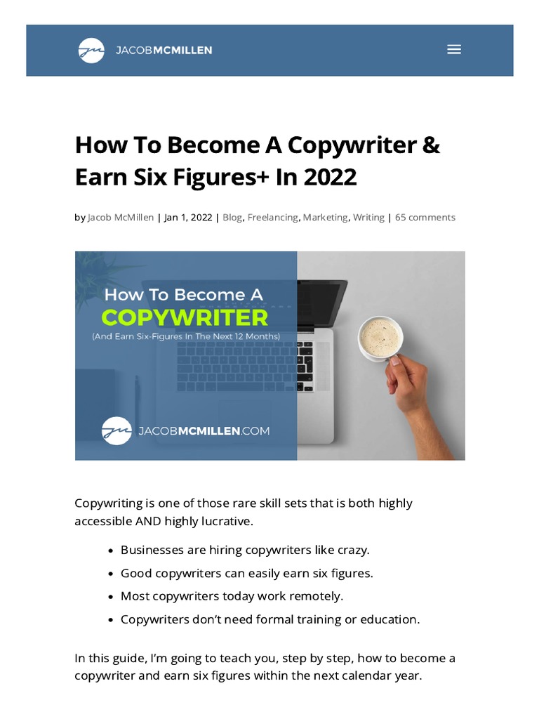 How To Become A Copywriter & Earn Six Figures+ in 2022 - 1648718444348 ...