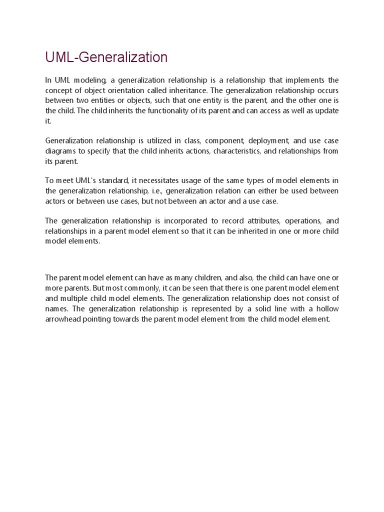 UML-Generalization: Features of Java - Javatpoint | PDF | Computer ...