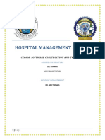Hospital Management System: Cec418: Software Construction and Evolution