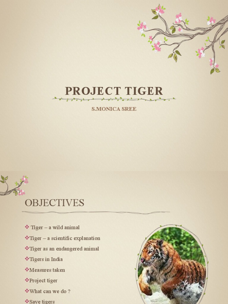 Overview of Project Tiger for Class 10 | PDF | Tiger | Endangered Species