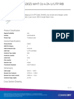 1427070-2 - CS30Z1 WHT C6 4/24 U/UTP RIB 305M: Product Classification