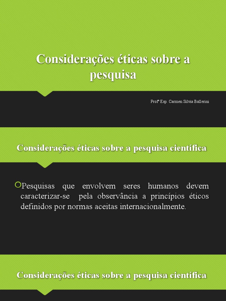 Ética na Pesquisa Científica | PDF | Science | Método científico