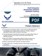 Headquarters U.S. Air Force: Dod Enterprise Devsecops Initiative (Software Factory)