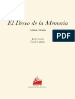 El Deseo de La Memoria Escritura e Histo - PDF MEMEORIA
