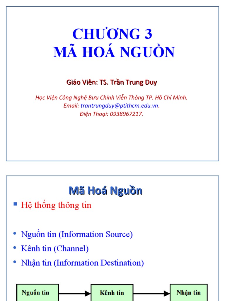 Ly Thuyet Thong Tin Chuong 3 | PDF