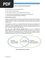 Lesson 1 Overview of Health Informatics