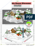 Log Cabin House Diorama: Instructions