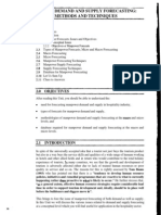 Unit 2 Demand and Supply Forecasting: Methods and Techniques