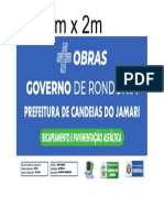 Placa Obra Candeias