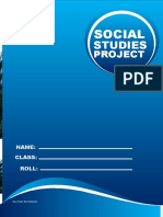 School Project Cover Page 1