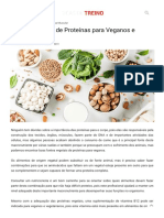 10 Super Fontes de Proteínas para Veganos e Vegetarianos
