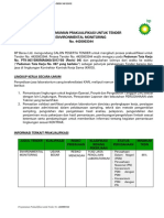 Pengumuman Prakualifikasi Untuk Tender Environmental Monitoring No. 4420003344