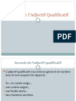 Les Adjectifs Qualificatifs