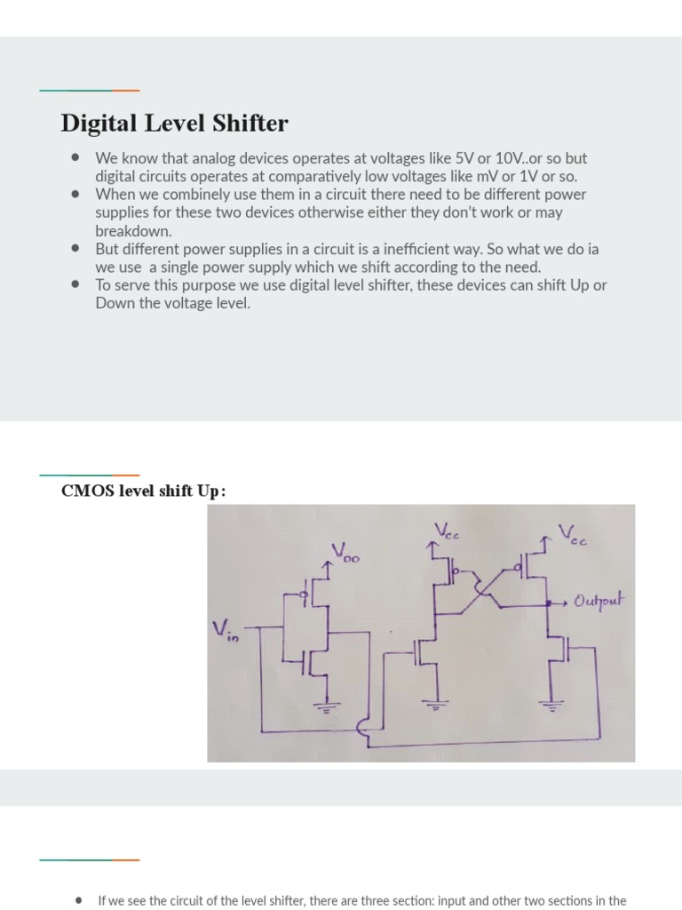 Digital Level Shifter and Charge Pump PDF Mosfet Power Inverter