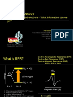 EPR Spectroscopy: Spying On Unpaired Electrons - What Information Can We Get?