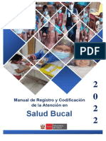 Manua1 de Registro y Codificacion Salud Bucal 2022