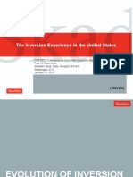 The Inversion Experience in The United States: Itpf/Tpc