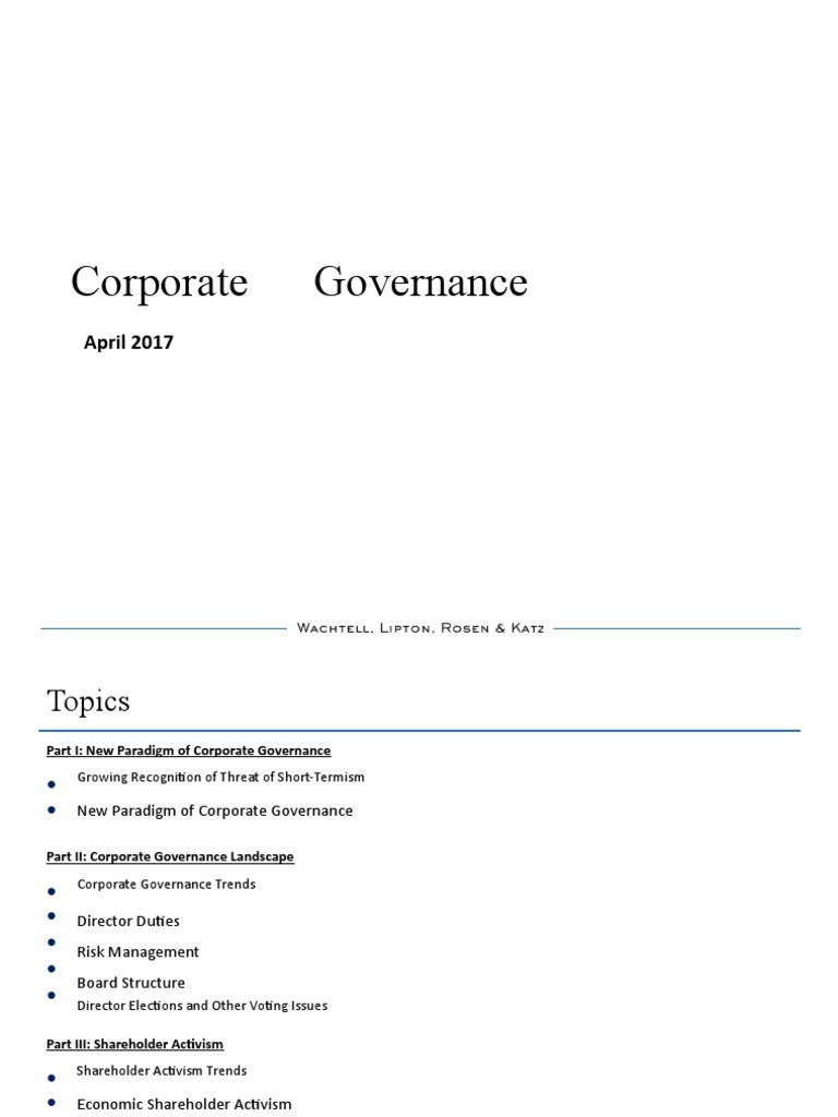 Law Wachtell Lipton Rosen Katz Original File Pdf Corporate