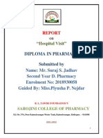 "Hospital Visit": Diploma in Pharmacy Submitted by
