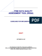 Simplified Audit Tool (RDQA) 10107