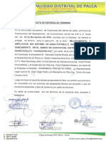 ACTA DE ENTREGA DE OBRA