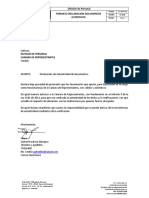 Formato Declaracion Documentos Autenticos