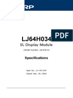 Sharp lj64h034 Lcdpanel Datasheet