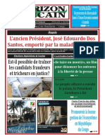 L'horizon Africain N°159 Du Jeudi 14 Juillet 2022