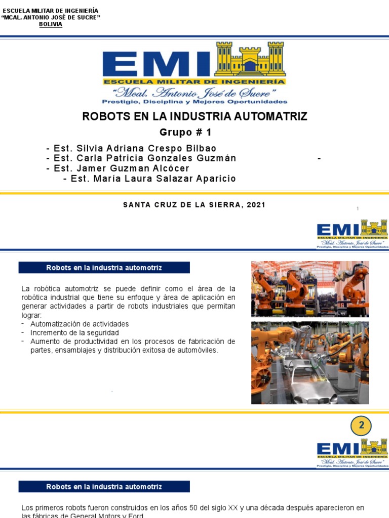 Robots en La Industria Automotriz | PDF | Robot | Robótica