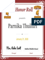 7th A Honor Roll Q2