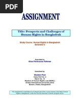 Download Assignment-1 Human Rights in Bangladesh Final by Shankor Paul SN58370041 doc pdf