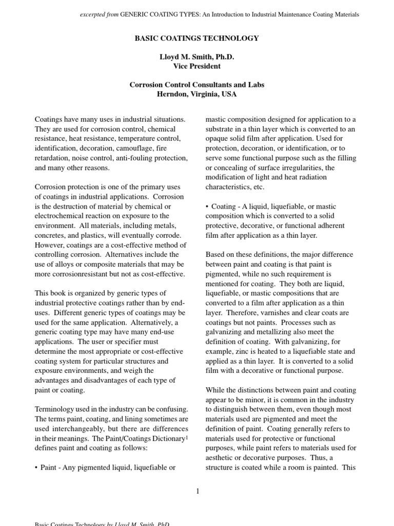 Industrial Coatings Explained | PDF | Epoxy | Corrosion