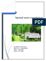 Spatial Auto Correlation Susmita Mondal,Reg No -20412210005,Crn-geog05