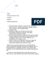 Dinâmica da oração sobe como água colorida