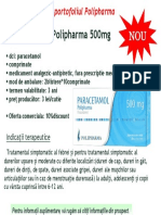 Prezentare Paracetamol 500mg Polipharma