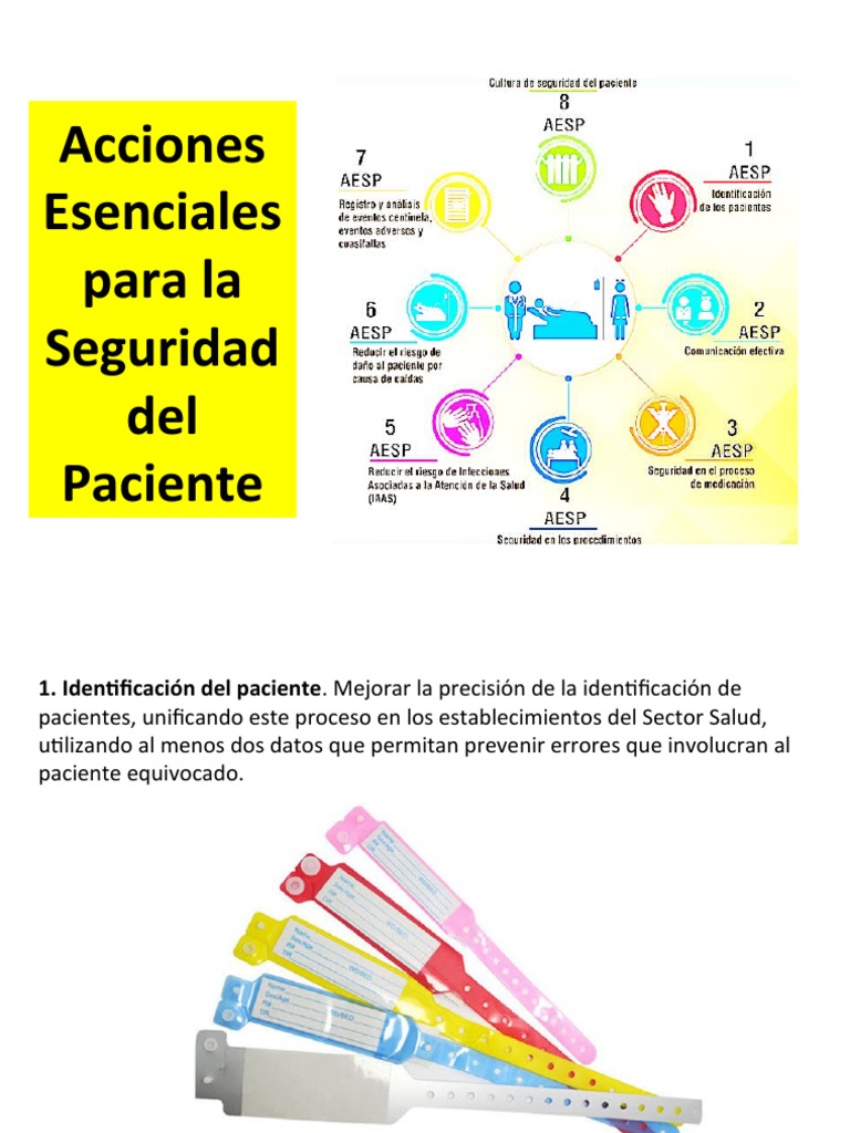 Acciones Esenciales para la Seguridad del Paciente | PDF | Seguridad ...