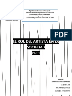 Rol Del Artistas en La Sociedad