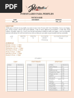 Formulario para Perfiles Jhstudios Mei Lee | PDF