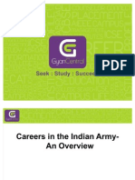 Careers in the Indian Army- An Overview