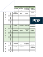 Horario Gene Virtual