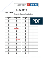 Gabarito concurso público