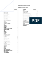 Inventario Cocina Utileria