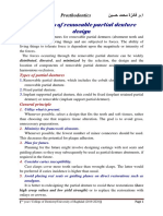 Lec.21 Principles of Removable Partial Denture Design