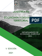 Maestria en Economía y Desarrollo Territorial - 2022