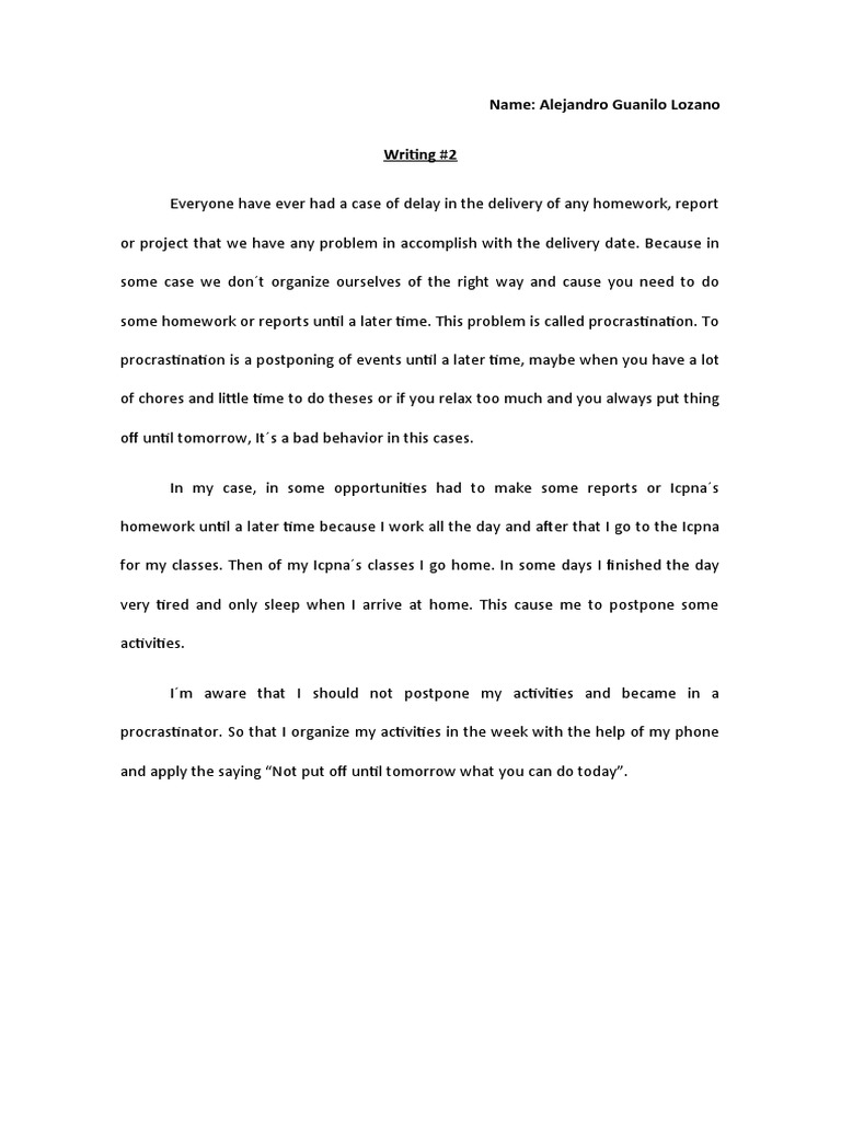 Writing 2 AG2 - Alejandro G | PDF | Language Arts & Discipline